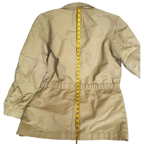 Michael Kors Double Jacket Mens Size Large Coat Brown Zip Up Yellow Inner Jacket - Picture 7 of 10